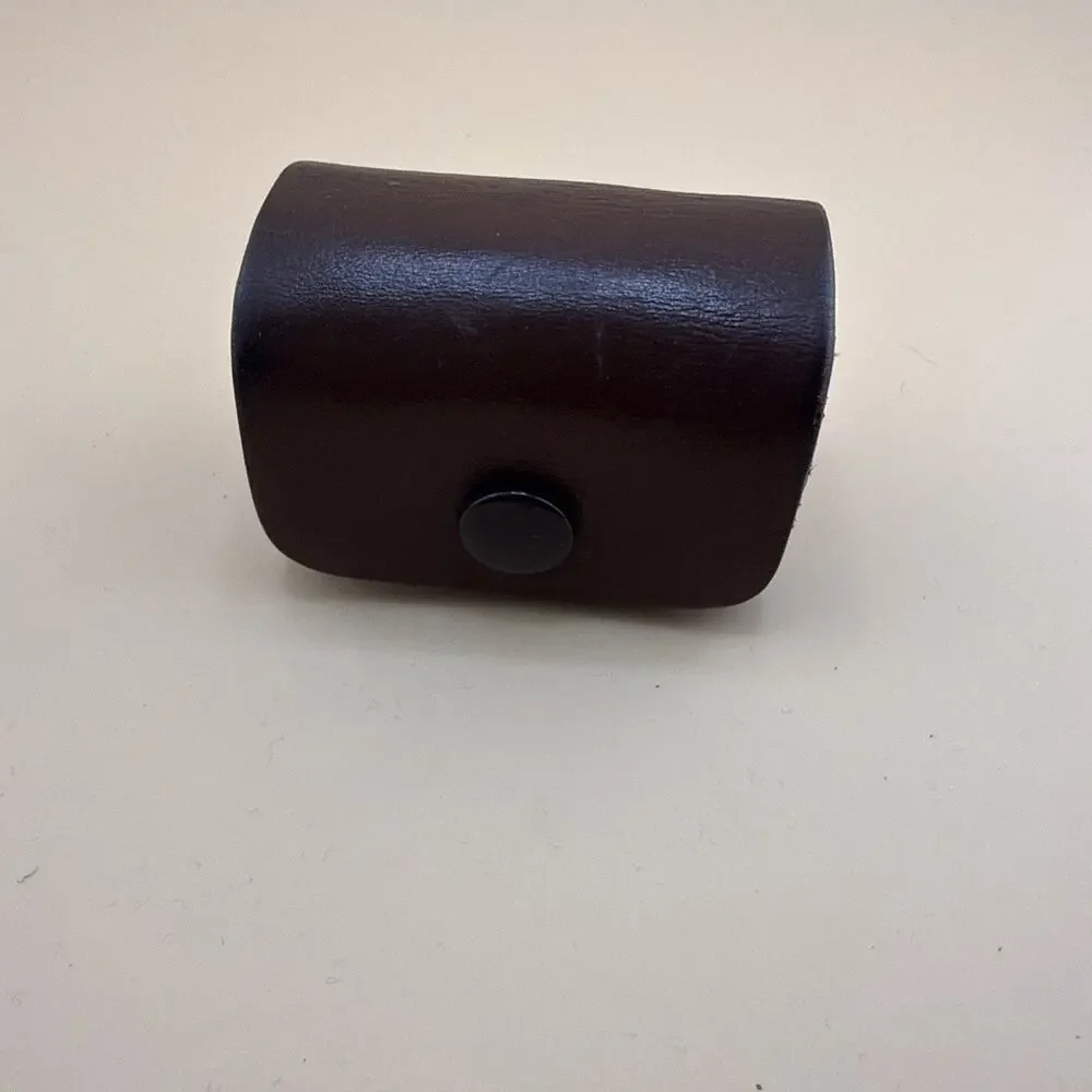 Vintage Meopta 4 Camera Filters, And Pax Leather Case With Hood
